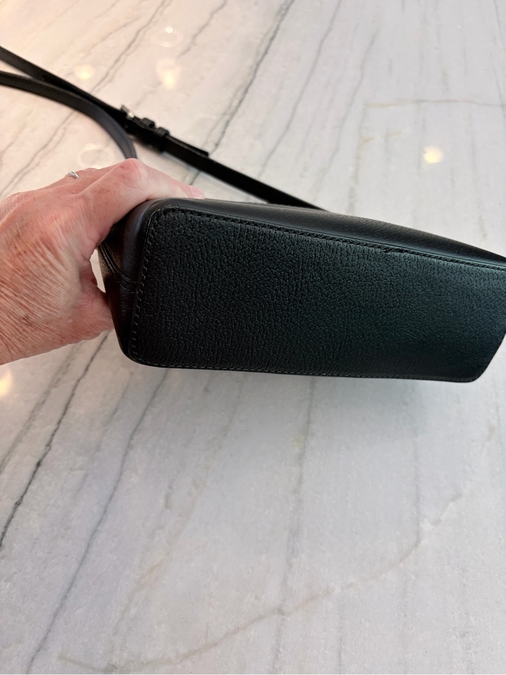 Kate Spade Black Pebbled Leather Crossbody with Gold Hardware. EUC - Picture 12 of 12